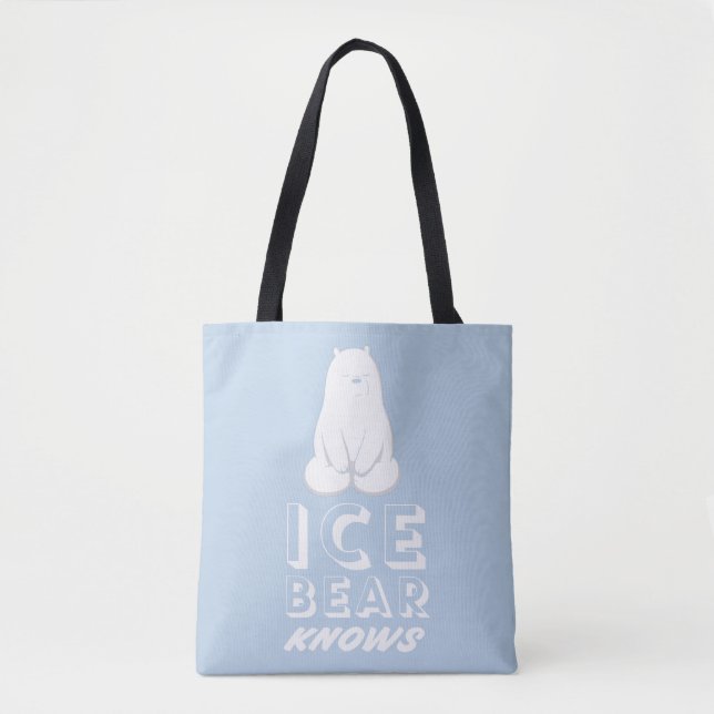Ice Bear Knows Tote Bag (Front)