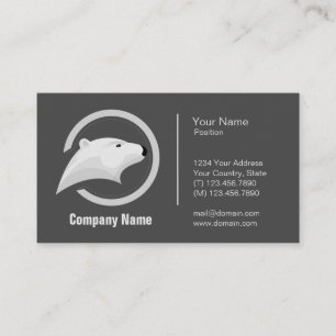 Ice Bear Logo - Professional Business Card