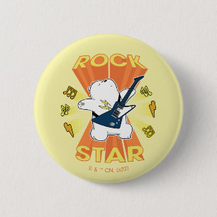 Ice Bear - Rock Star 6 Cm Round Badge