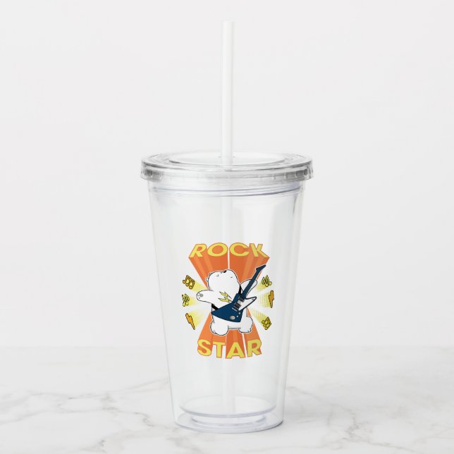 Ice Bear - Rock Star Acrylic Tumbler (Front)