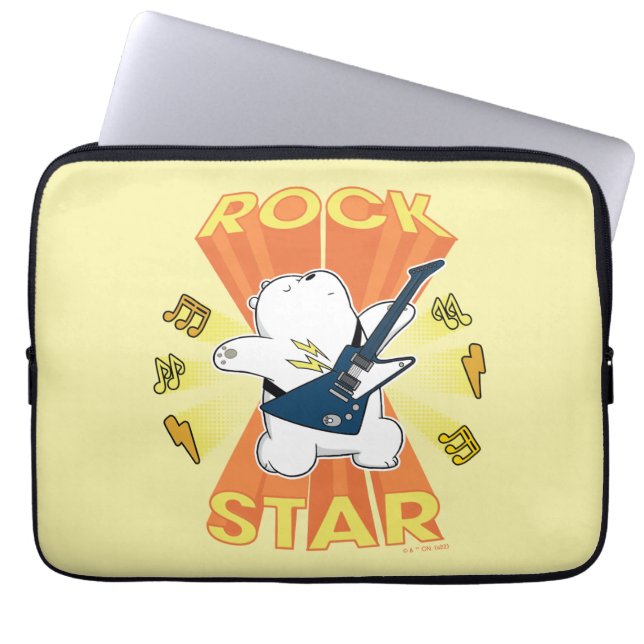 Ice Bear - Rock Star Laptop Sleeve (Front)