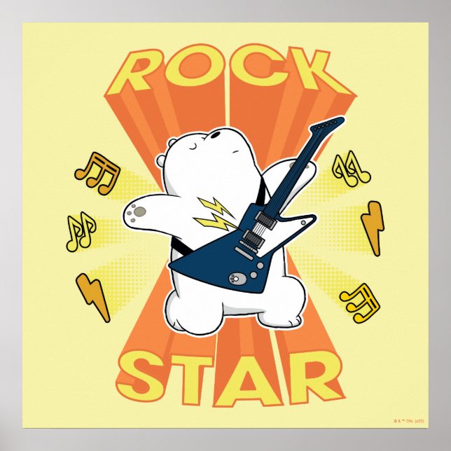 Ice Bear - Rock Star Poster (Front)
