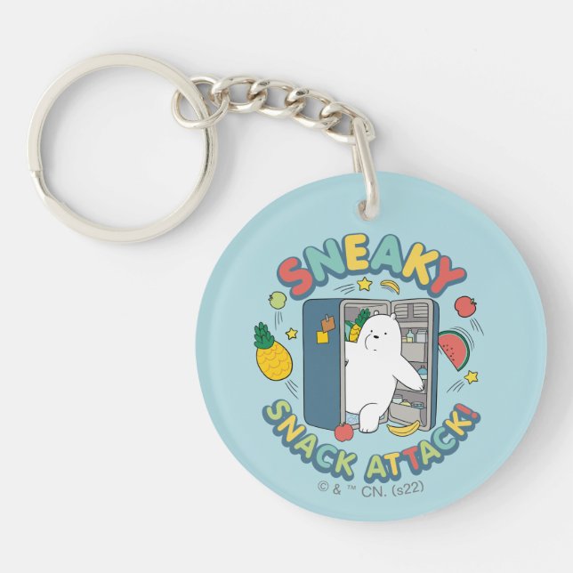 Ice Bear - Sneaky Snack Attack! Key Ring (Front)