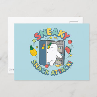Ice Bear - Sneaky Snack Attack! Postcard