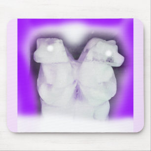 Ice bears art mouse mat
