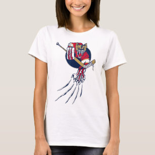 Ice Beast Lion Panther Cougar Hockey Claws Logo T-Shirt