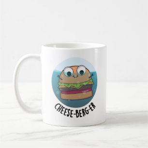 Ice-berg Funny Cheeseburger Pun  Coffee Mug