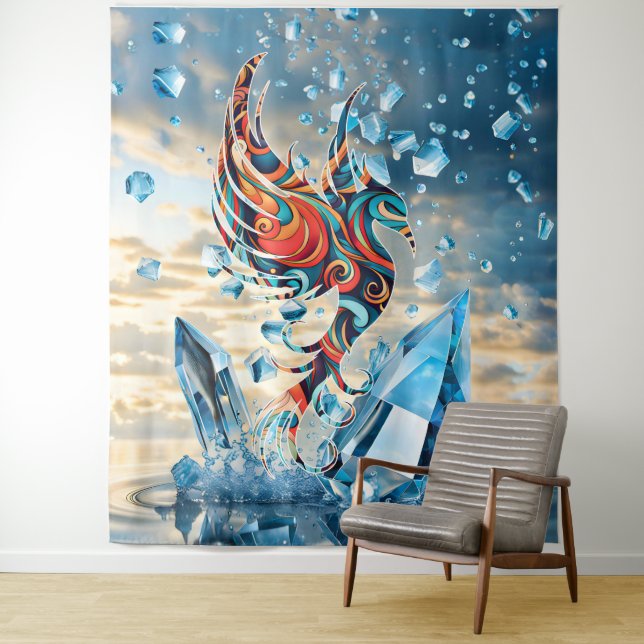Ice Bird Tapestry (In Situ)
