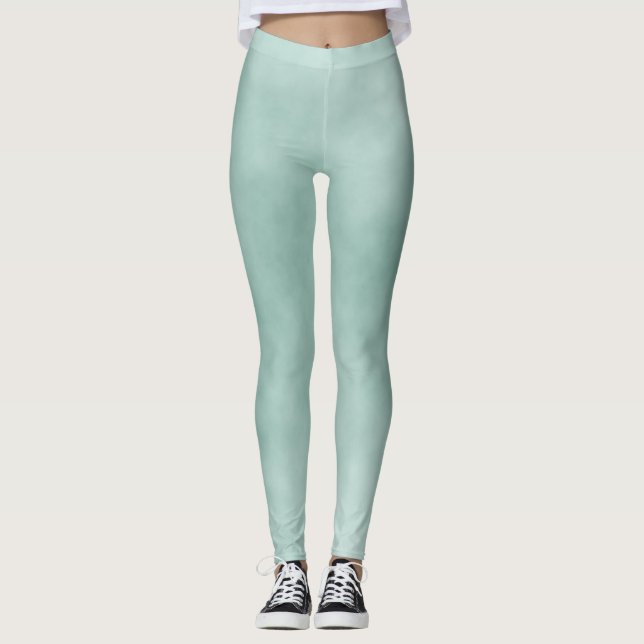 Ice blue active wear leggings (Front)