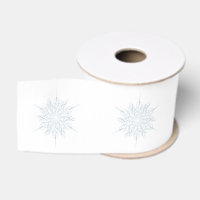 Ice Blue Elegant Snowflake Christmas Gift Wrap