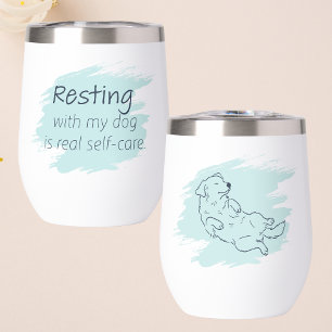 Ice Blue Golden Retriever Wine – Self‑Care