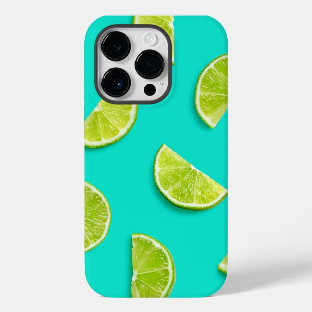 Ice Blue Lime Fruit Summer Case-Mate iPhone Case (Back)