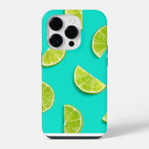 Ice Blue Lime Fruit Summer iPhone 14 Pro Case