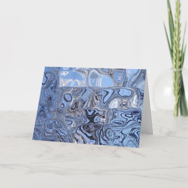 "ICE BLUE"  Note Card (Front)