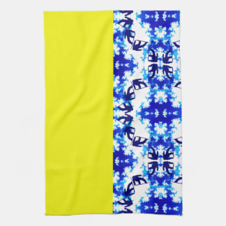 Ice Blue Snowboarder Sky Yellow Snowboarding Sport Tea Towel