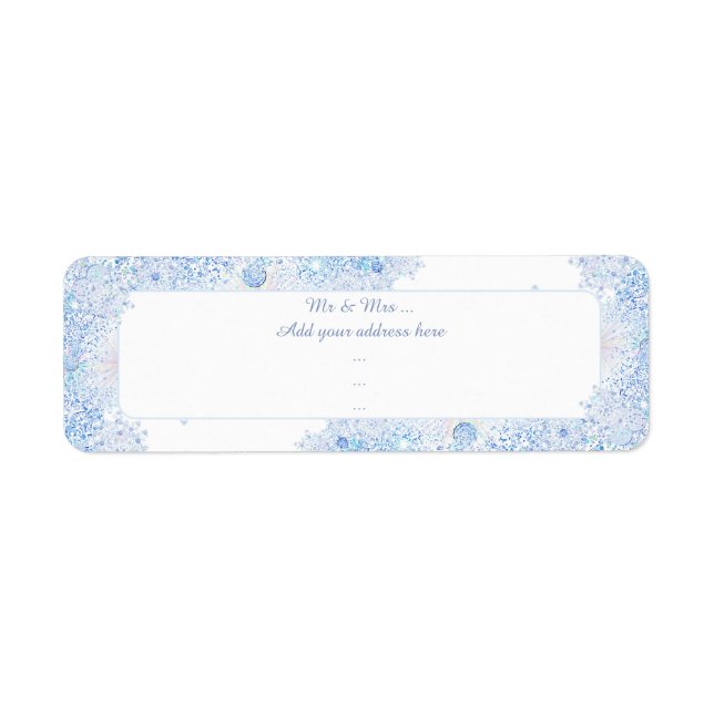 Ice blue snowflake (Front)