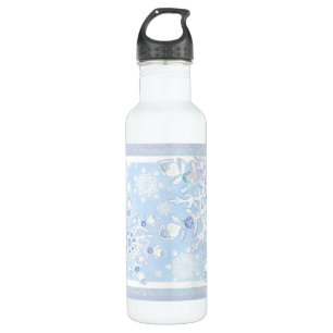 Ice blue snowflake 710 ml water bottle