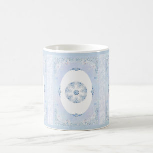 Ice Blue Snowflake Coffee Mug
