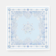 Ice blue snowflake