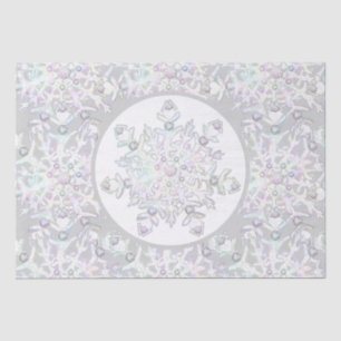 Ice blue snowflake tissue paper
