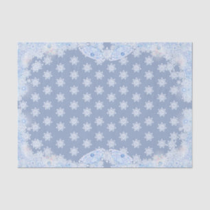 Ice blue snowflake wrapping paper