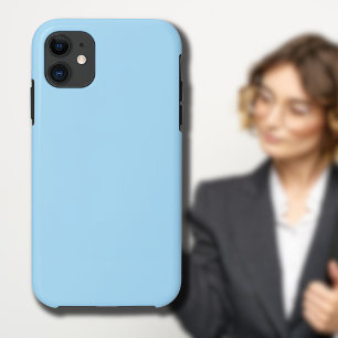Ice Blue Solid Colour   Classic   Elegant iPhone 11 Case