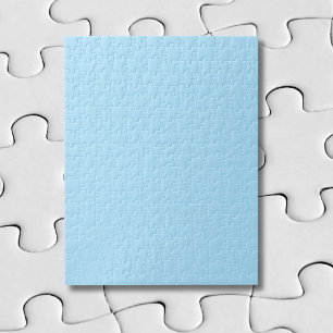 Ice Blue Solid Colour Classic Elegant Jigsaw Puzzle