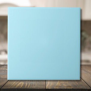 Ice Blue Solid Colour Classic Elegant Tile