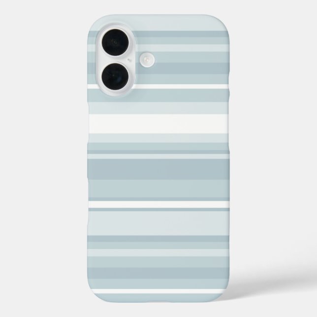 Ice blue stripes Case-Mate iPhone case (Back)