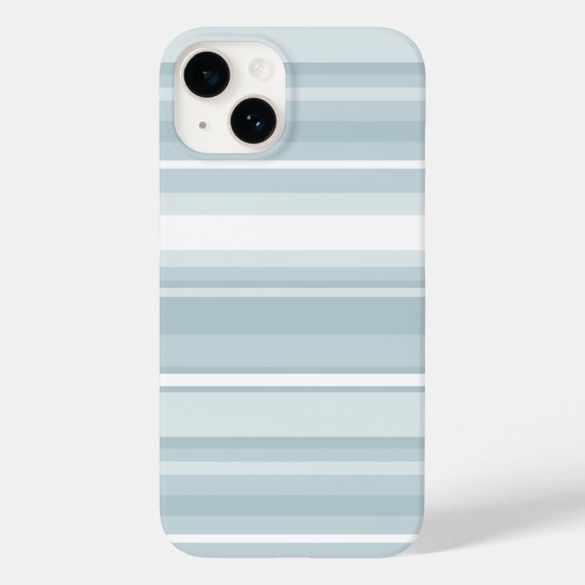 Ice blue stripes Case-Mate iPhone case (Back)