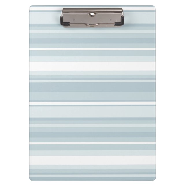 Ice blue stripes clipboard (Front)