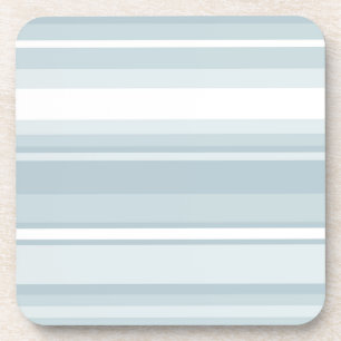 Ice blue stripes coaster