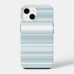 Ice blue stripes iPhone 14 case
