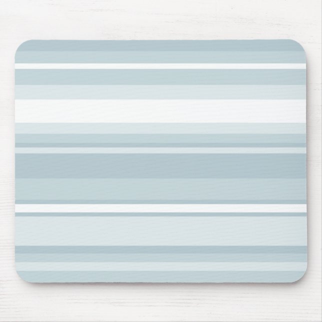 Ice blue stripes mouse mat (Front)