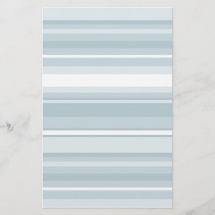 Ice blue stripes stationery