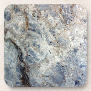 Ice blue white marble stone finish coaster