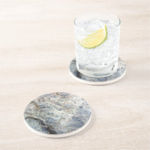 Ice blue white marble stone finish