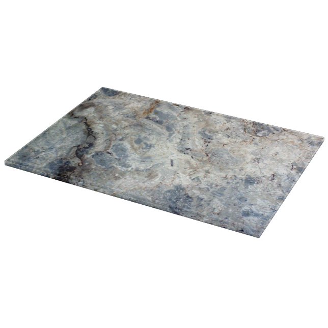 Ice blue white marble stone finish cutting board (Corner)