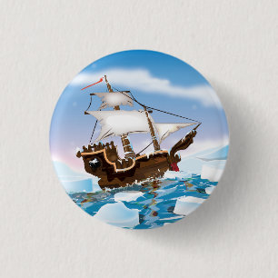 Ice Breaker Ship 3 Cm Round Badge