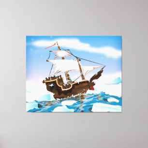 Ice Breaker Ship Canvas Print