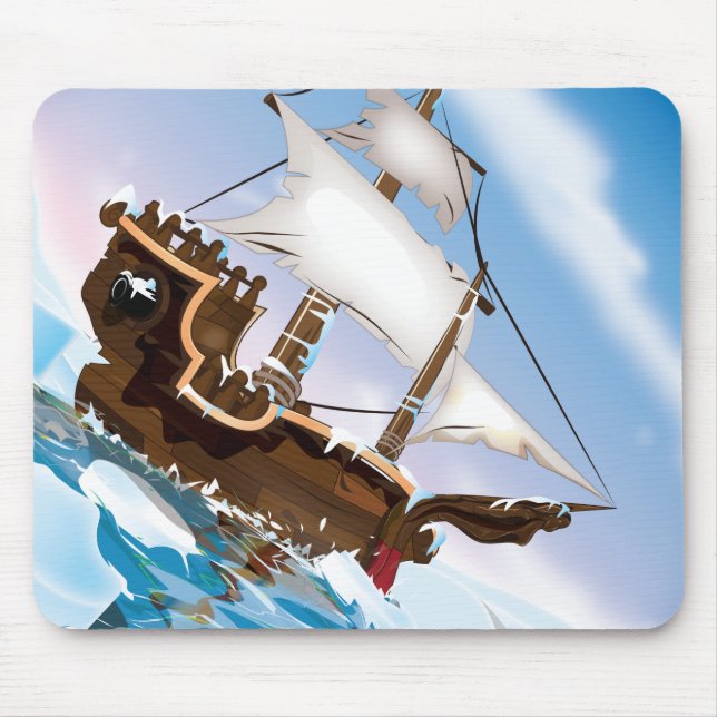Ice Breaker Ship Mouse Mat (Front)