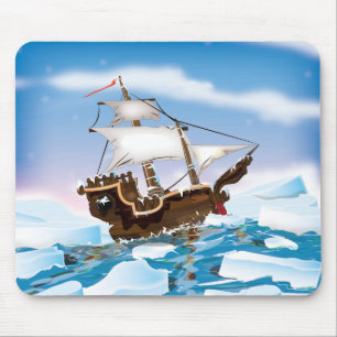 Ice Breaker Ship Mouse Mat