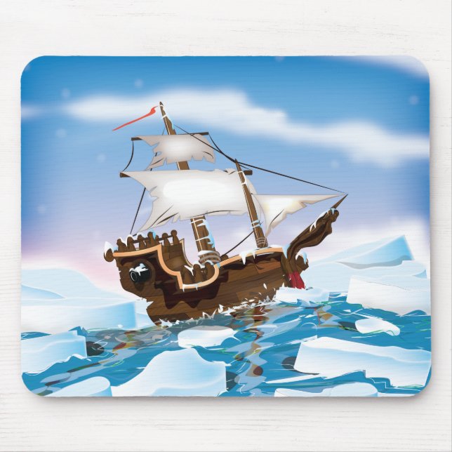 Ice Breaker Ship Mouse Mat (Front)