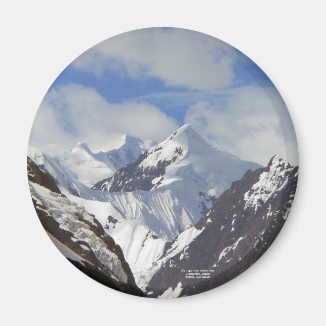Ice Caps Over Glacier Bay Magnet (Front)