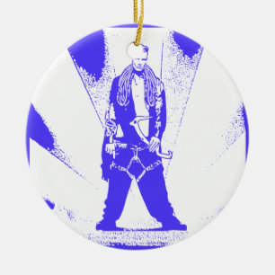 Ice Climb Baby Ceramic Tree Decoration