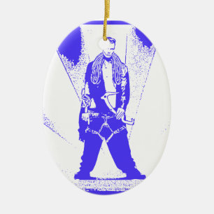 Ice Climb Baby Ceramic Tree Decoration