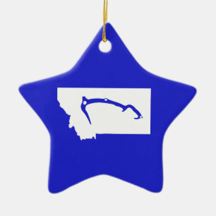 Ice Climb Montana Ceramic Tree Decoration