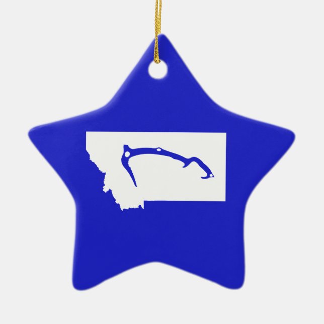 Ice Climb Montana Ceramic Tree Decoration (Front)