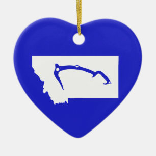 Ice Climb Montana Ceramic Tree Decoration