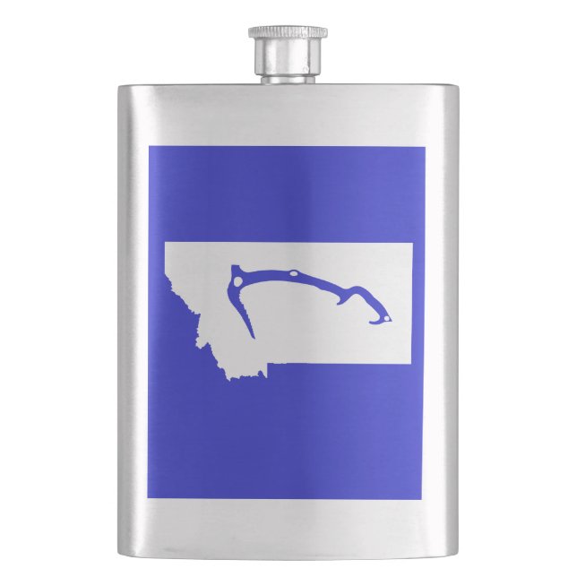 Ice Climb Montana Hip Flask (Front)